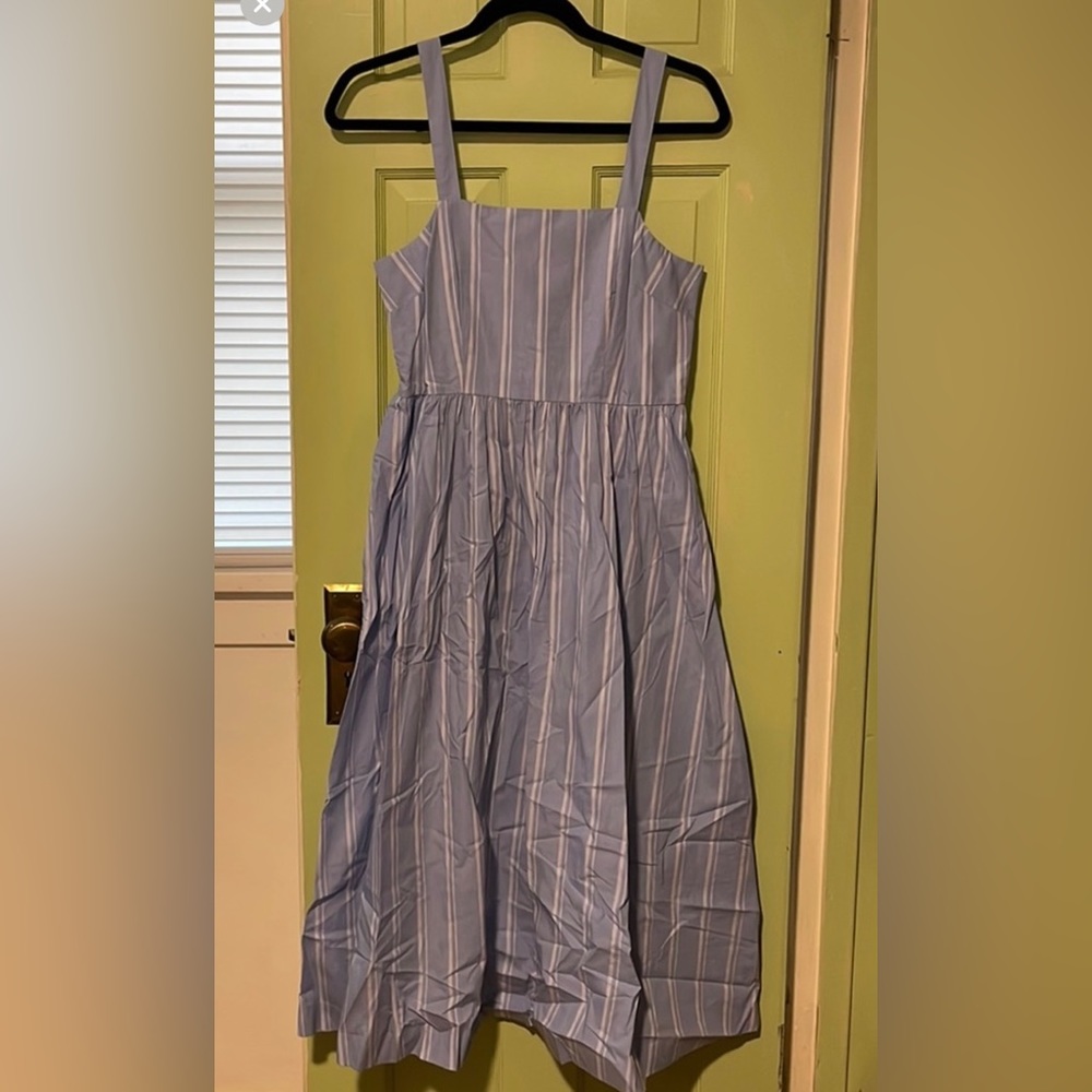 A New Day Blue Striped Sun Dress Size XS